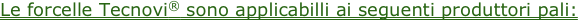 Le forcelle Tecnovi® sono applicabilli ai seguenti produttori pali:
