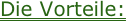 Die Vorteile: